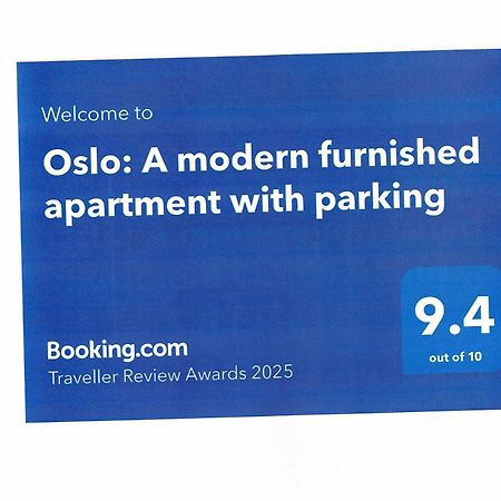 Oslo: A Modern Furnished Apartment With Parking Sofia Esterno foto